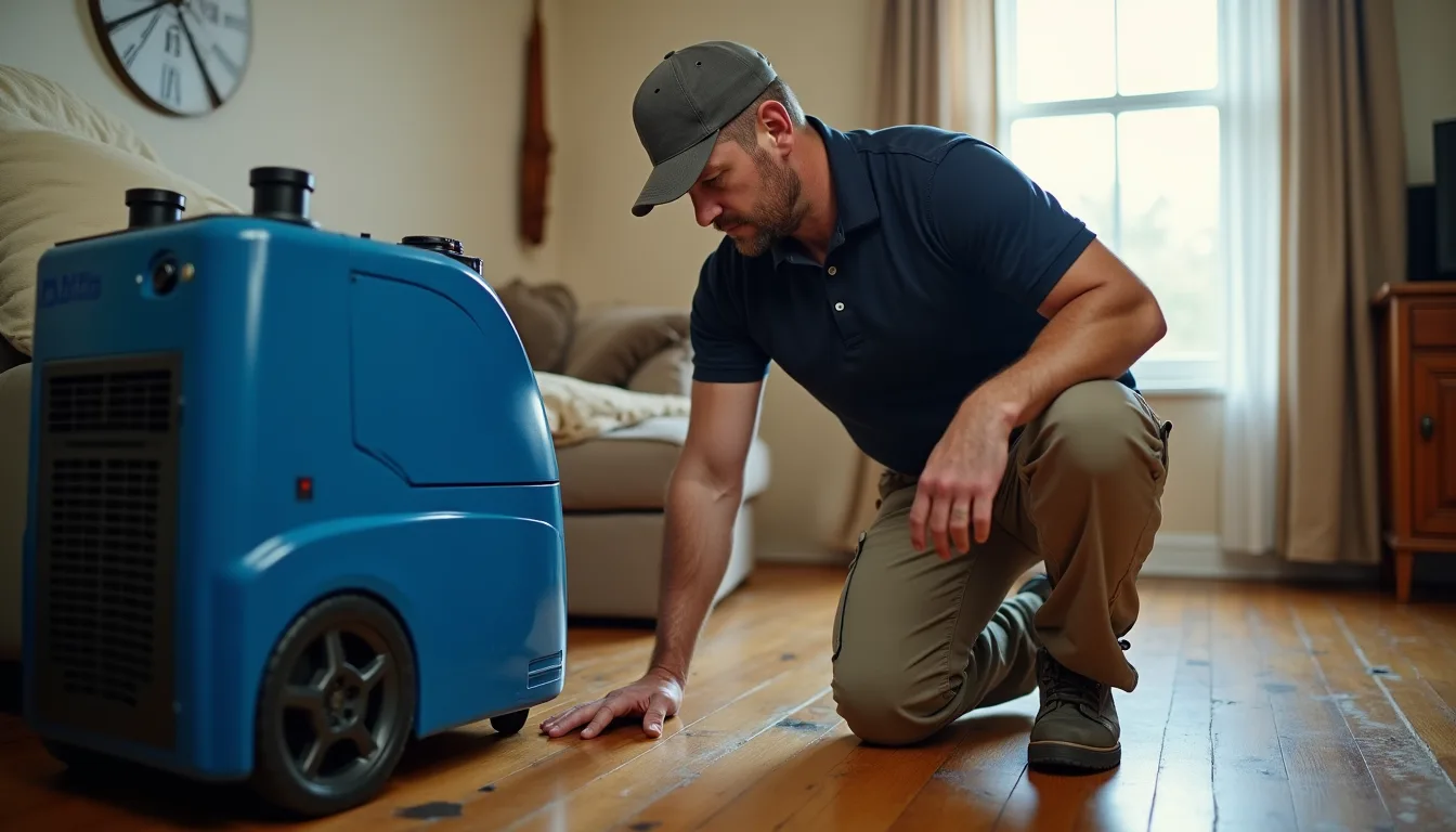 Water damage restoration service